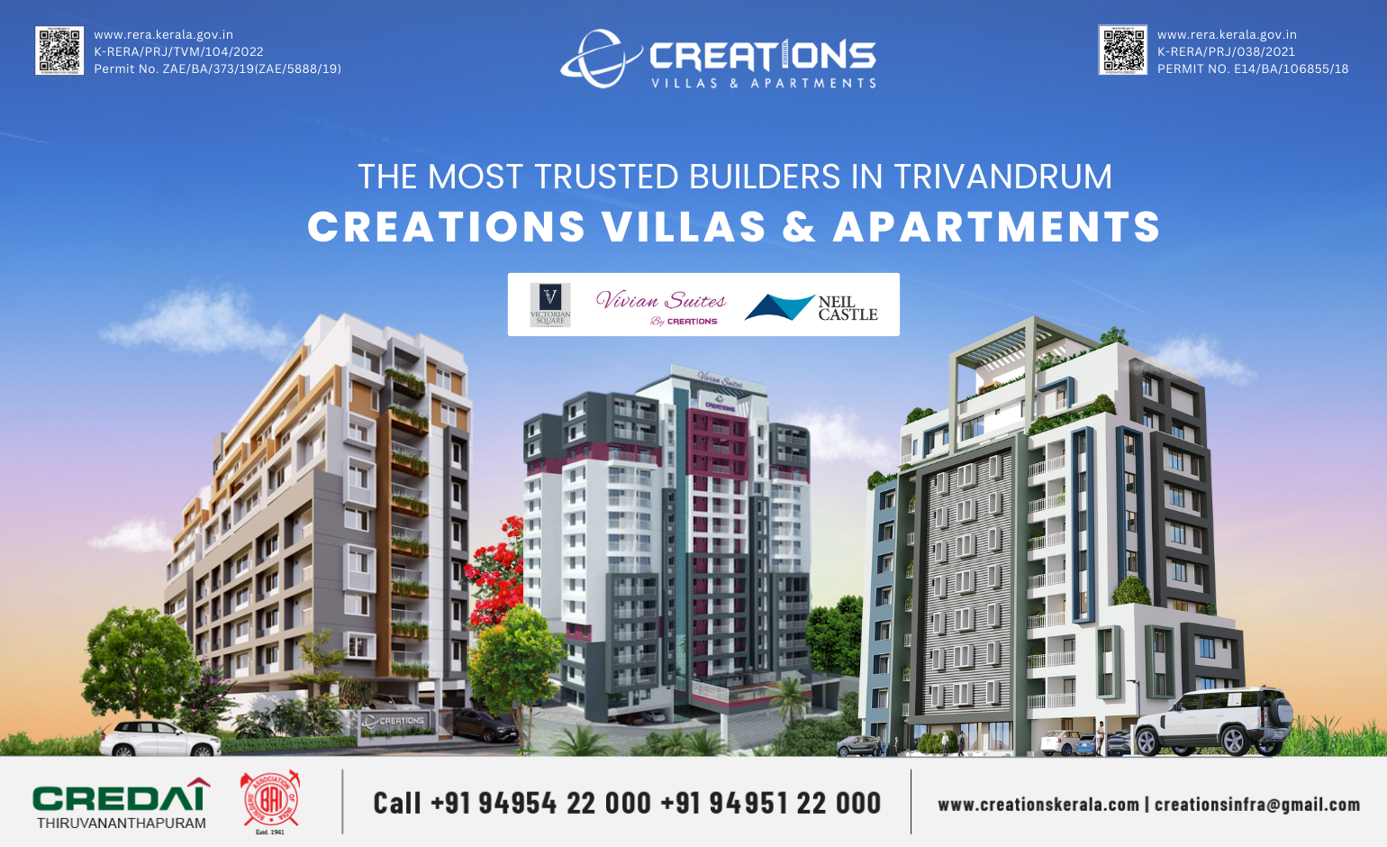 The Most Trusted Builders In Trivandrum – Creations Villas & Apartments