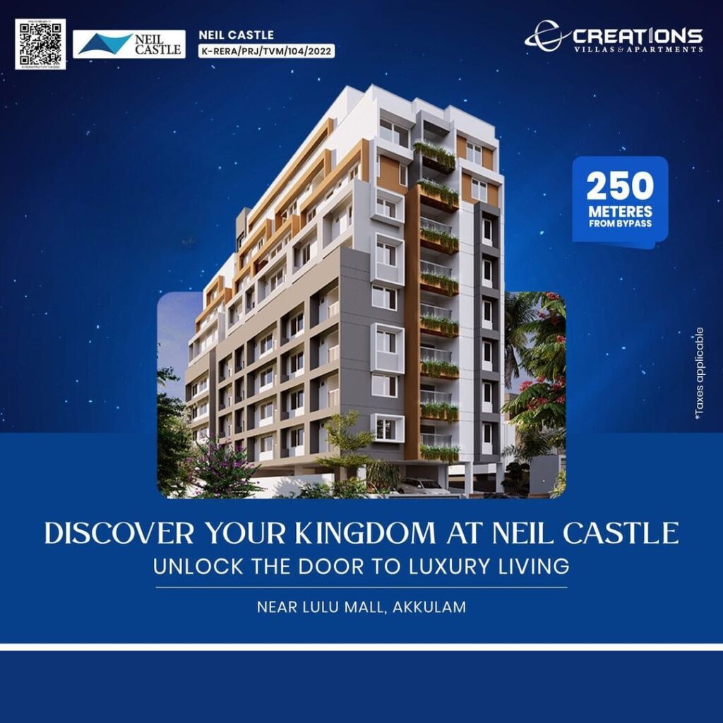 Neil Castle – 1 BHK Apartments Near Lulu Mall Trivandrum