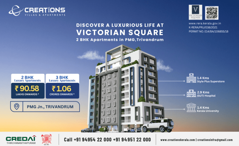 Discover a Luxurious Life at Victorian Square – 2 BHK Apartments in PMG, Trivandrum
