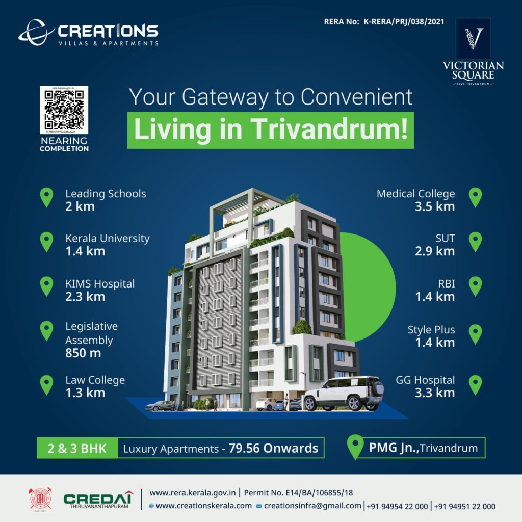 Finding Your Dream Home: Brand New 2 BHK Apartments in Trivandrum