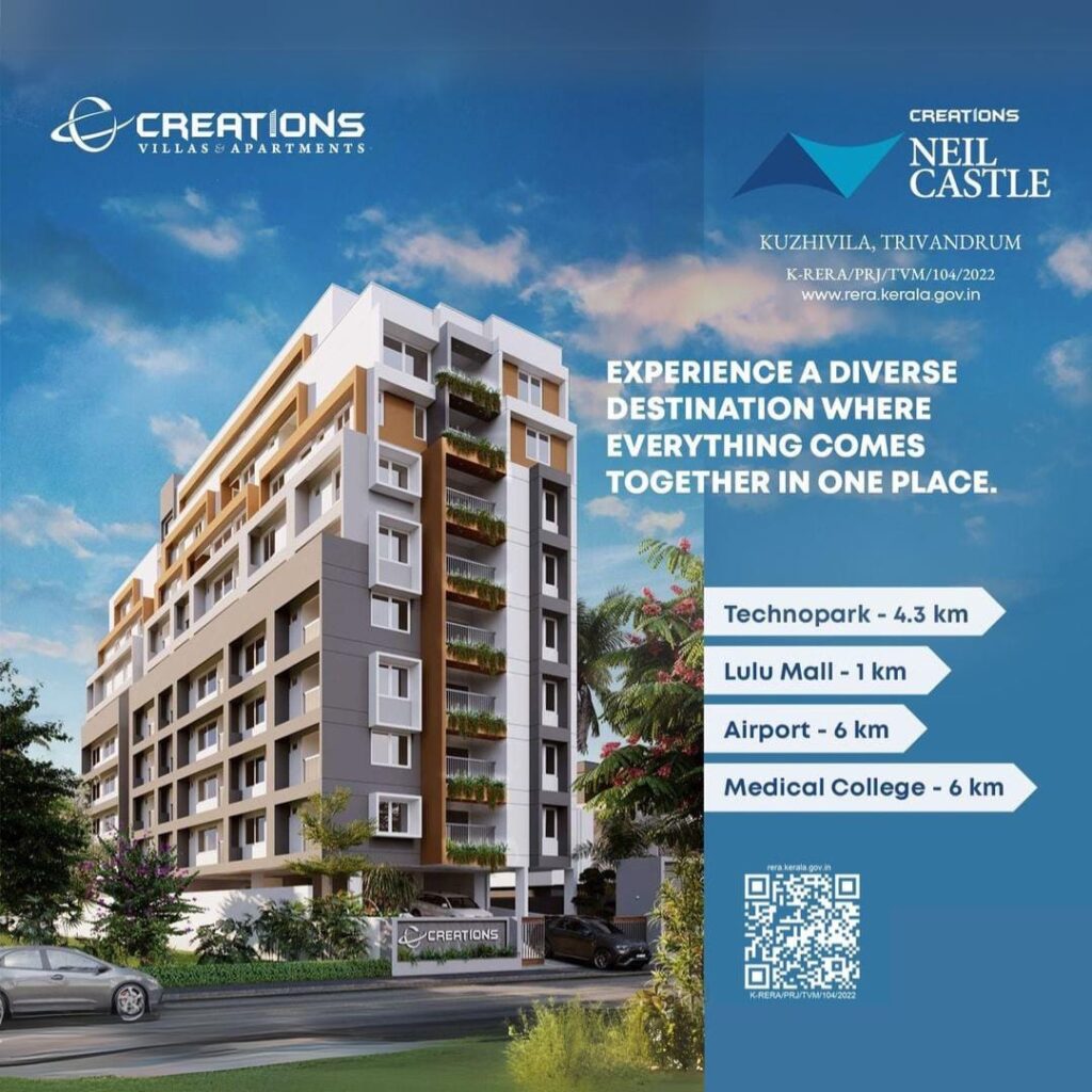 Neil Castle – 2 BHK Apartments Near Lulu Mall Trivandrum