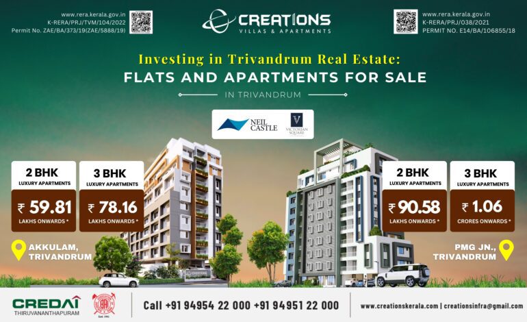 Investing in Trivandrum Real Estate: Flats and Apartments for Sale in Trivandrum