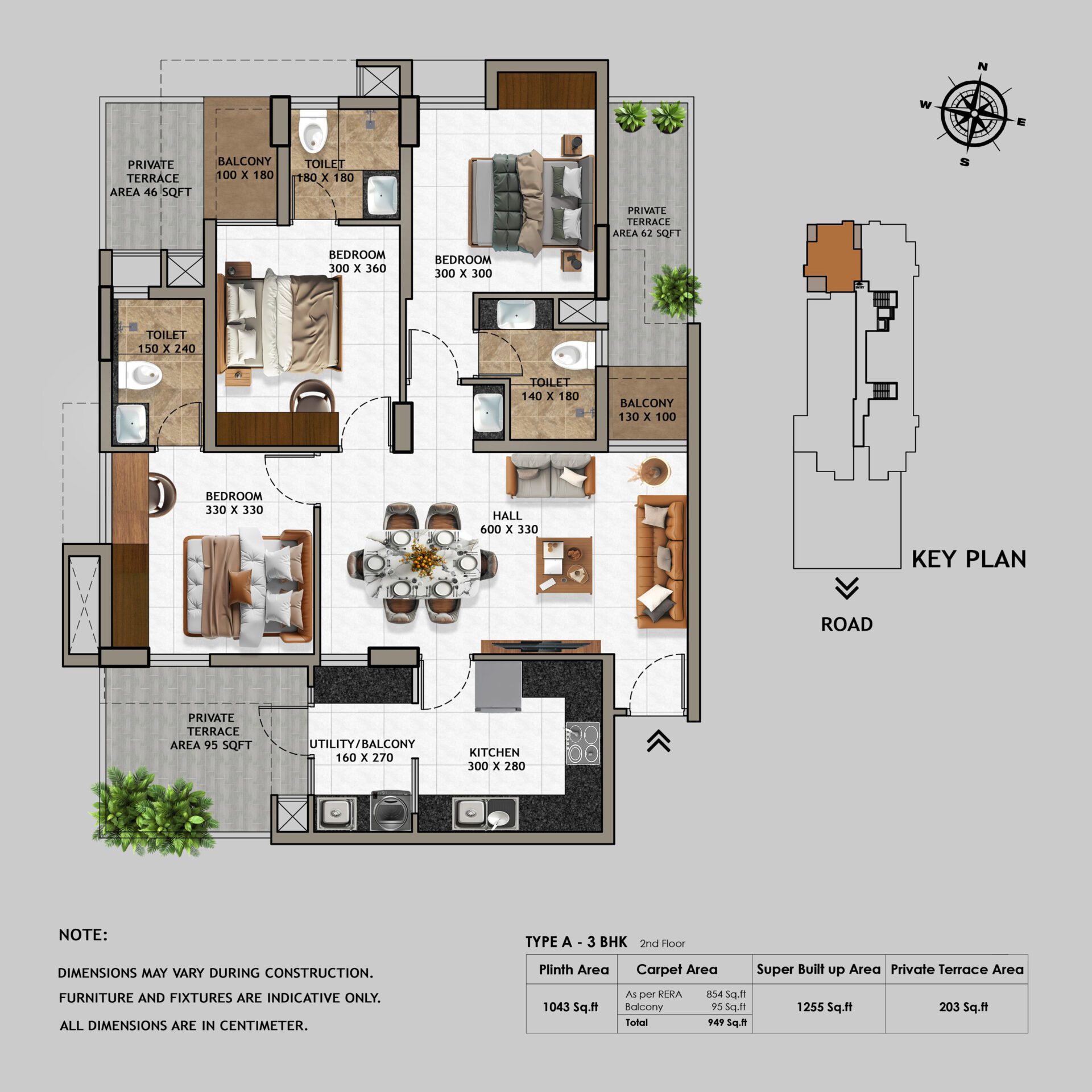 Luxon 3BHK-2ndFlr